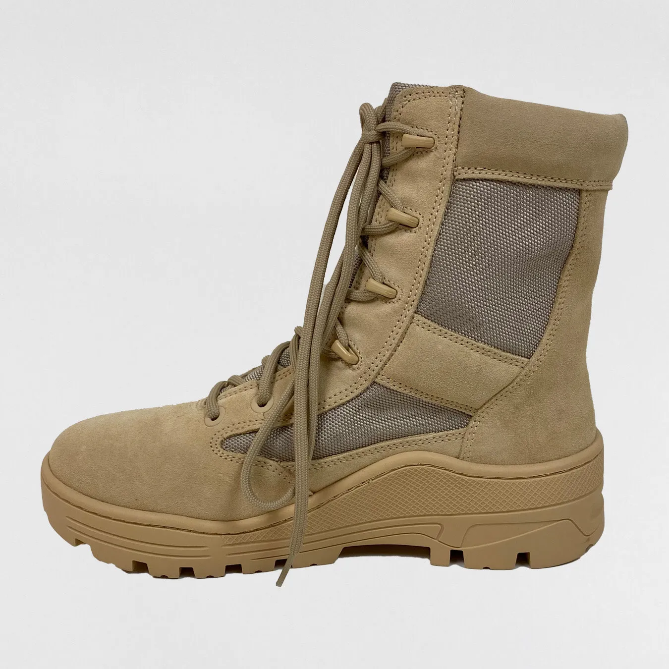 YZY SZN 4 Combat Boots In Sand