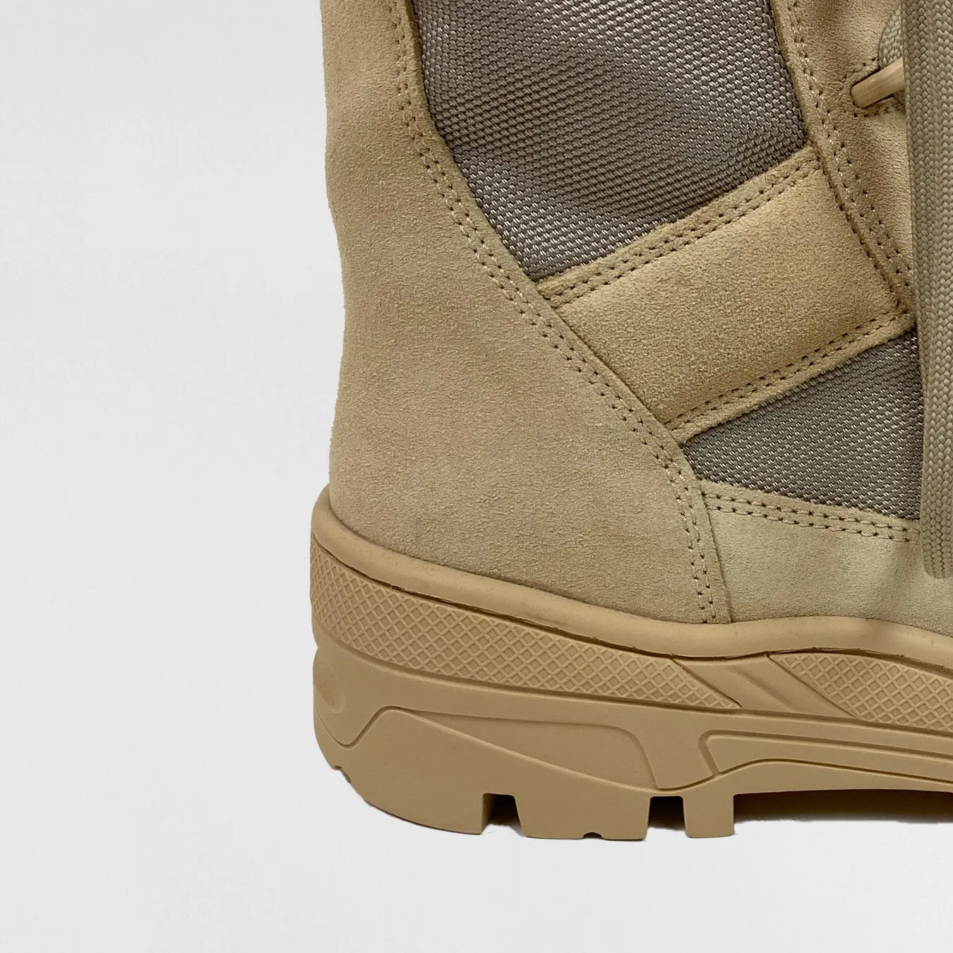 YZY SZN 4 Combat Boots In Sand